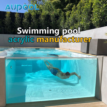 AUPOOL Wholesale  china swimming pool acrylic massage swimming pool outdoor spa