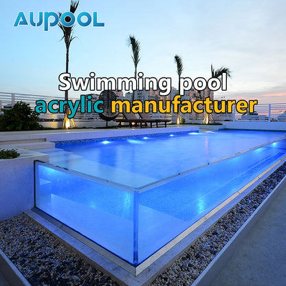 AUPOOL Wholesale  china swimming pool acrylic massage swimming pool outdoor spa