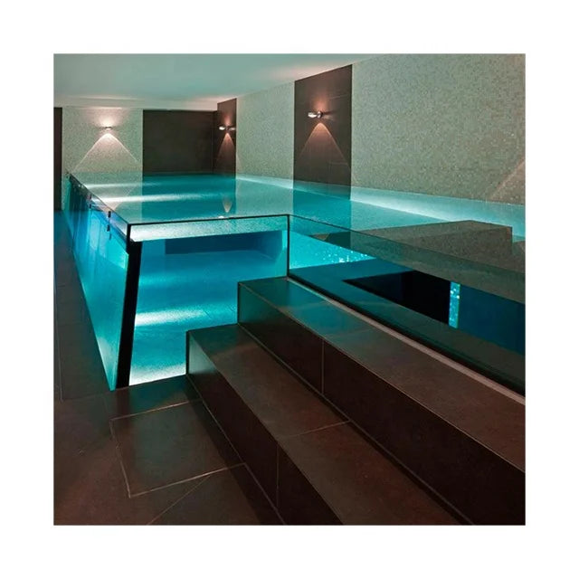 Aupool Custom Size 30-300Mm Thickness Clear Acrylic  Window Sheet Swimming Pool