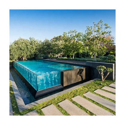 Aupool Custom Size 30-300Mm Thickness Clear Acrylic  Window Sheet Swimming Pool