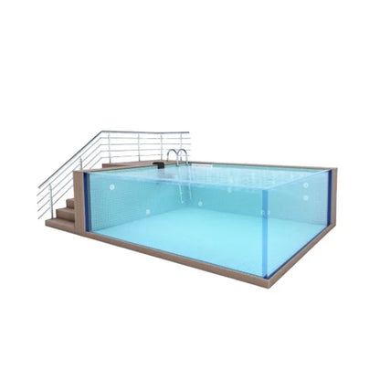 【AP-2000L+SERIES】UPOOL acrylic above ground  frame pool water purification system modular Swimming Pool