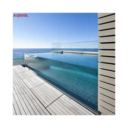 Aupool 50mm Clear Thick Acrylic Glass Sheet Aquarium Glass infinity Swimming Pool