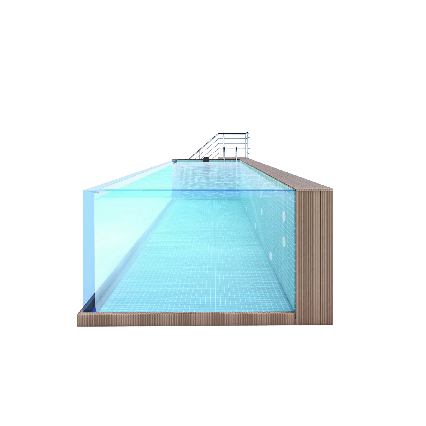 【AP-2000L+SERIES】UPOOL acrylic above ground  frame pool water purification system modular Swimming Pool