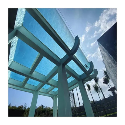 OEM ODM AUPOOL 50mm clear thick acrylic glass sheet aquarium glass swimming pool in plexiglass