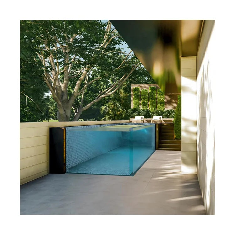 Outdoor Aboveground Infinity Swimming Pool Plexiglass Fiberglass Perspex Acrylic Window  acrylic pools