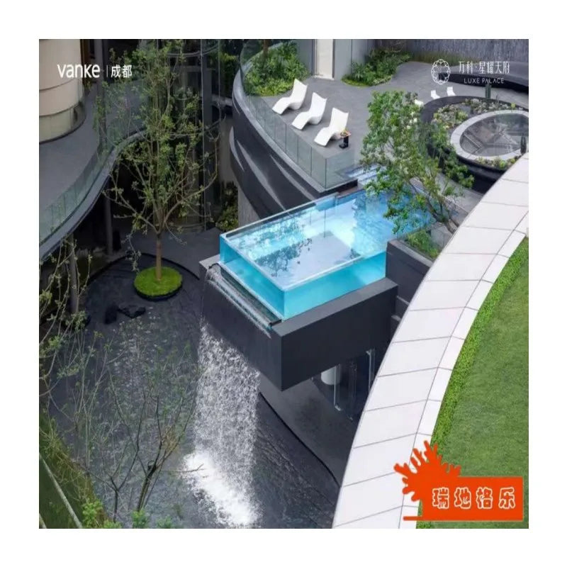 Factory custom good quality clear acrylic swimming pool