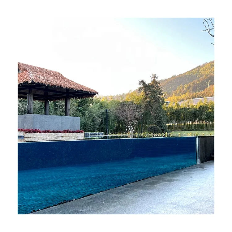 Outdoor Aboveground Infinity Swimming Pool Plexiglass Fiberglass Perspex Acrylic Window  acrylic pools